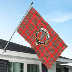 MacBean Tartan Crest House Flag