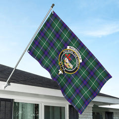 MacDonald of the Isles Hunting Modern Tartan Crest House Flag