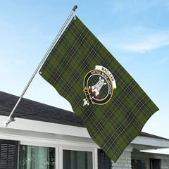 MacLean Hunting Tartan Crest House Flag