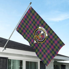 MacLennan Modern Tartan Crest House Flag