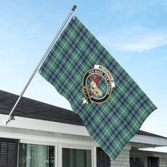 McDonald of the Isles Hunting Ancient Tartan Crest House Flag