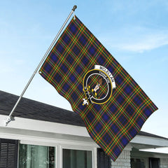 McLellan Modern Tartan Crest House Flag