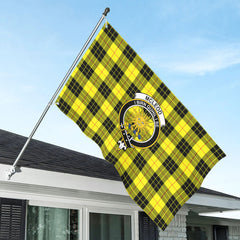 McLeod of Lewis Modern Tartan Crest House Flag