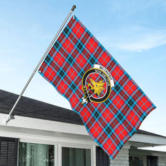 McTavish Modern Tartan Crest House Flag
