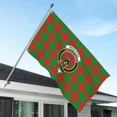 Middleton Modern Tartan Crest House Flag