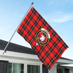 Ramsay Modern Tartan Crest House Flag