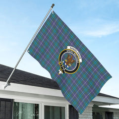 Sandilands Tartan Crest House Flag