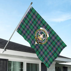 Urquhart Broad Red Ancient Tartan Crest House Flag