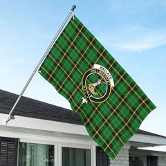 Wallace Hunting Modern Tartan Crest House Flag