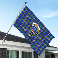 Weir Modern Tartan Crest House Flag