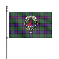 Armstrong Modern Tartan Crest House Flag