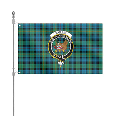 Baillie Ancient Tartan Crest House Flag