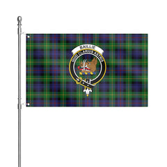 Baillie Tartan Crest House Flag