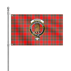 Binning (of Wallifoord) Tartan Crest House Flag