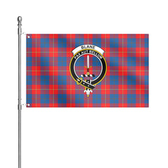 Blane Tartan Crest House Flag