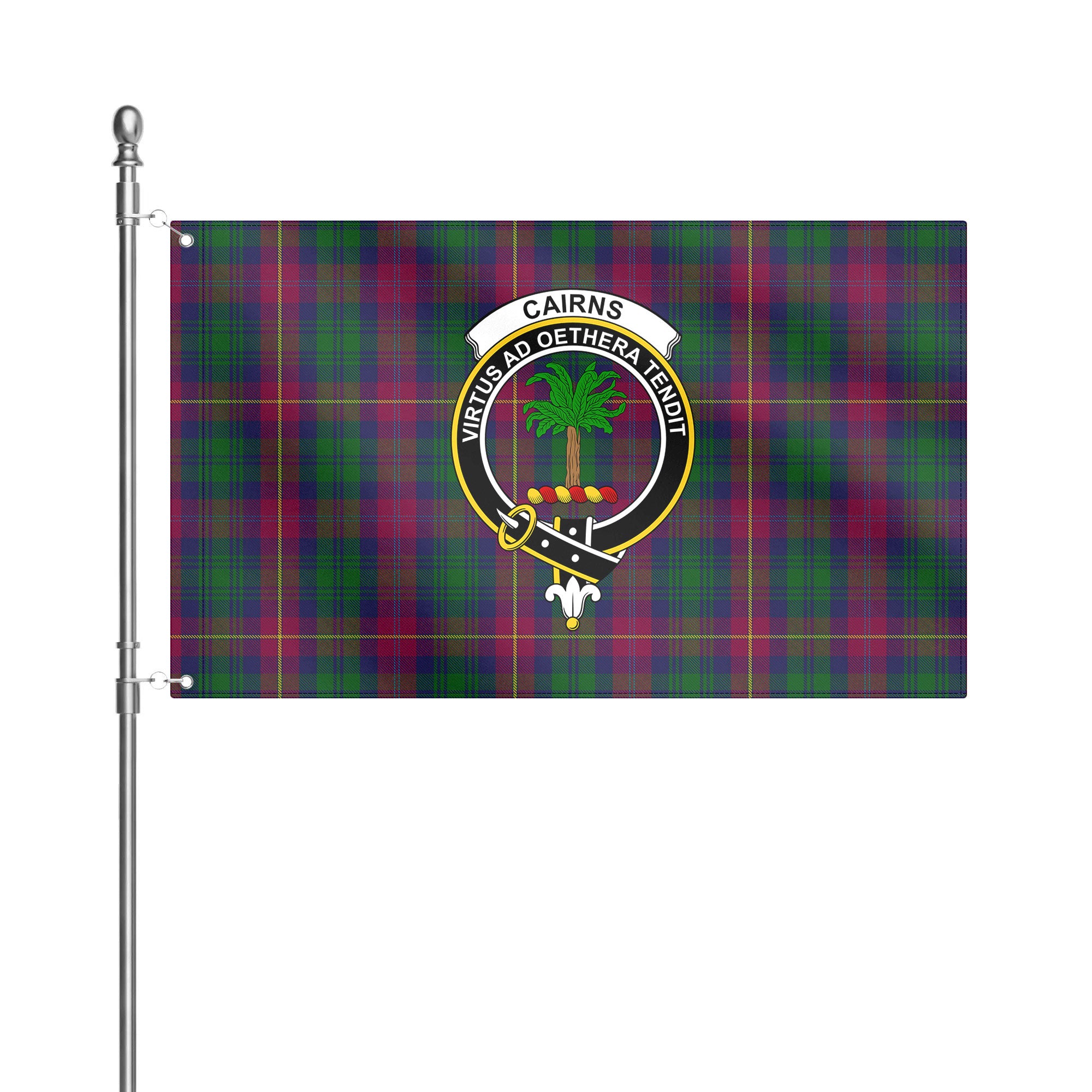 Cairns Tartan Crest House Flag