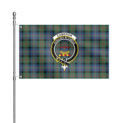 Cameron of Erracht Ancient Tartan Crest House Flag