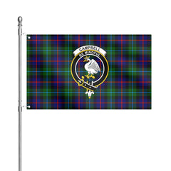 Campbell of Cawdor Modern Tartan Crest House Flag
