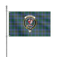 Cockburn Ancient Tartan Crest House Flag
