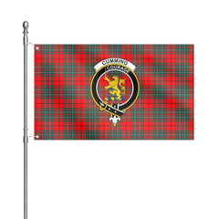 Cumming Modern Tartan Crest House Flag