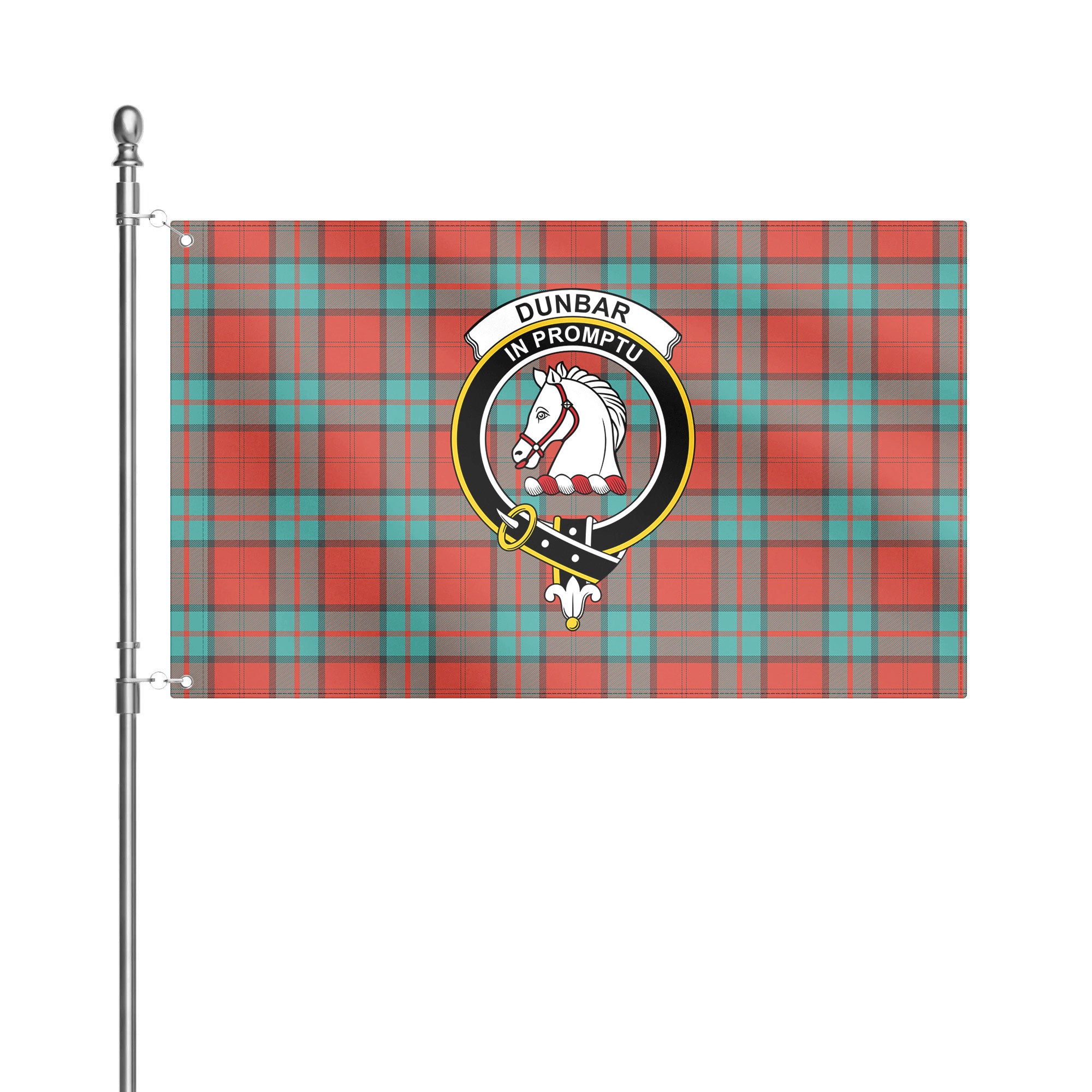Dunbar Ancient Tartan Crest House Flag