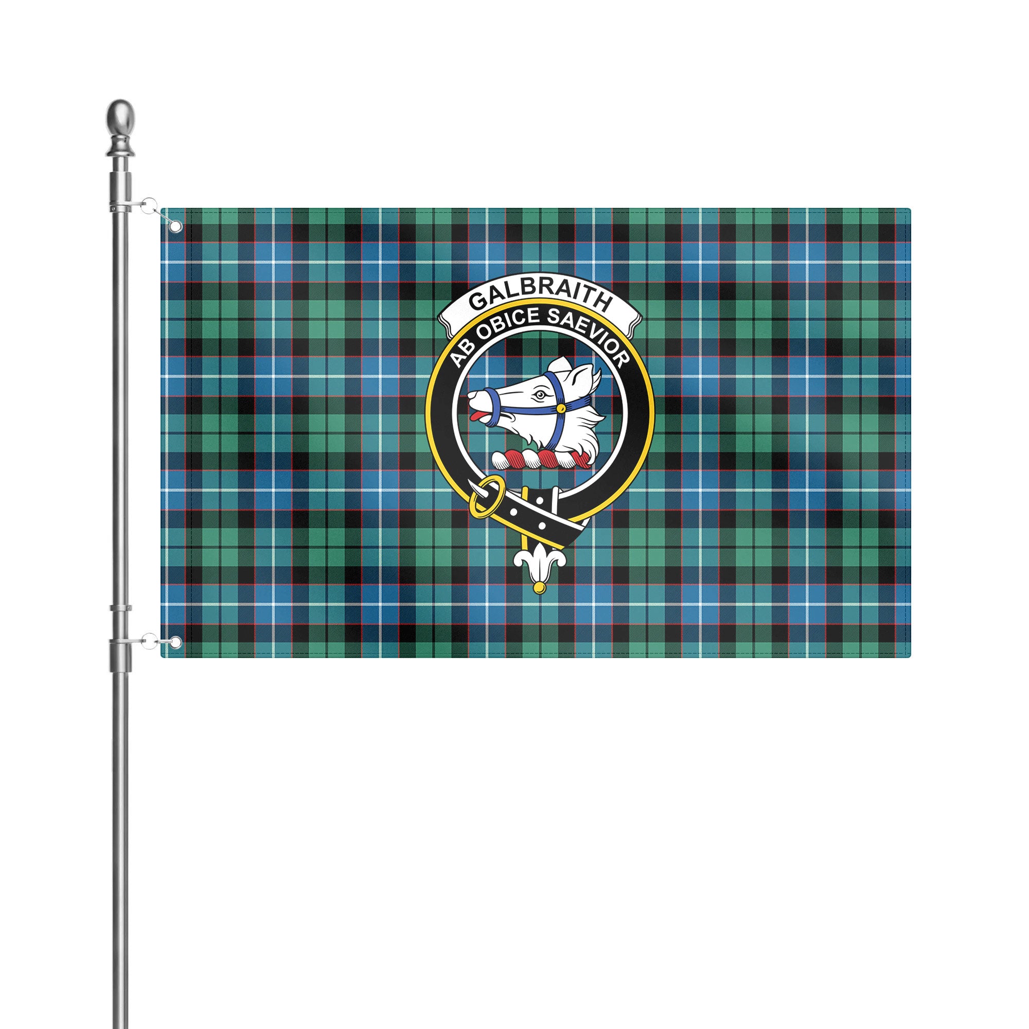 Galbraith Ancient Tartan Crest House Flag
