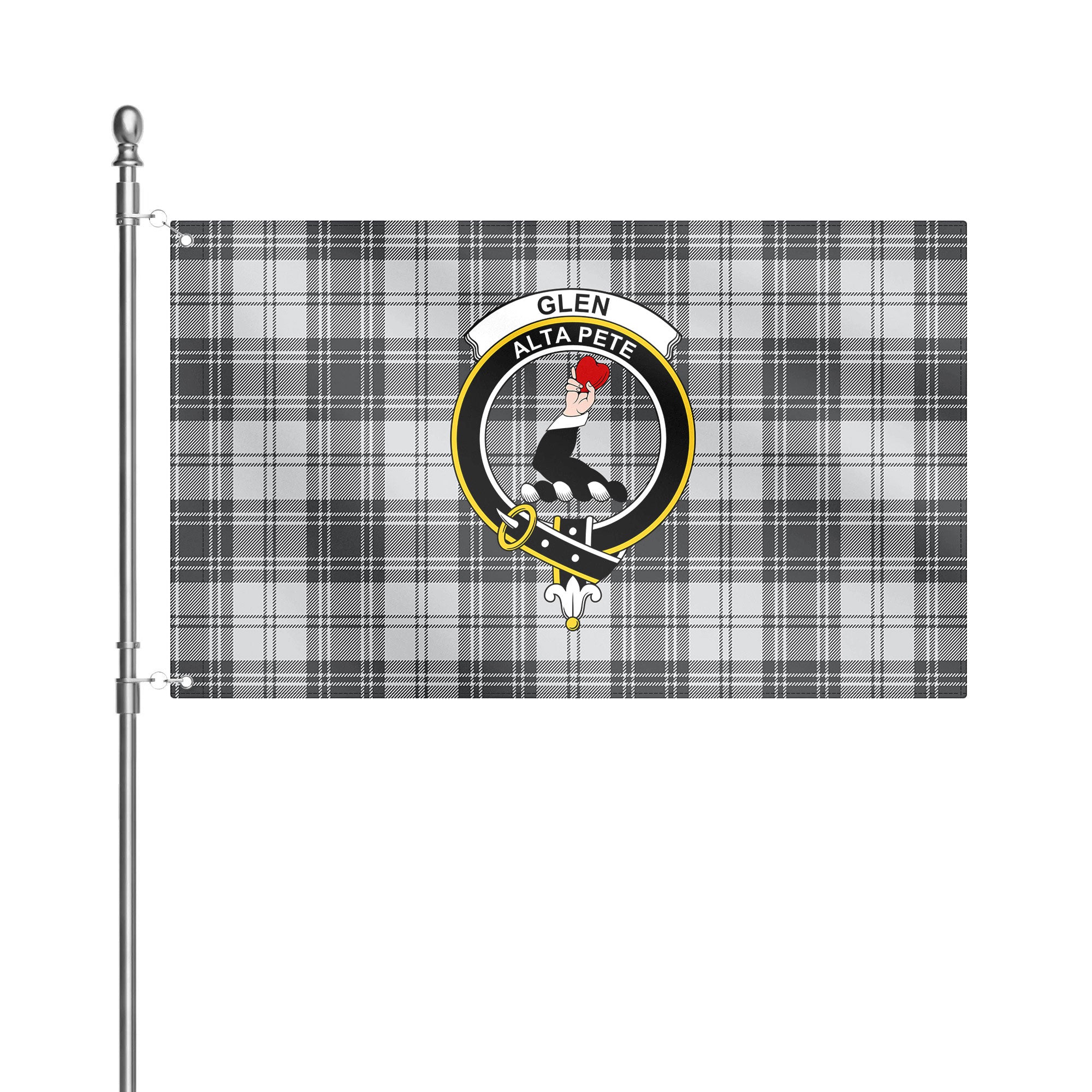Glen Tartan Crest House Flag