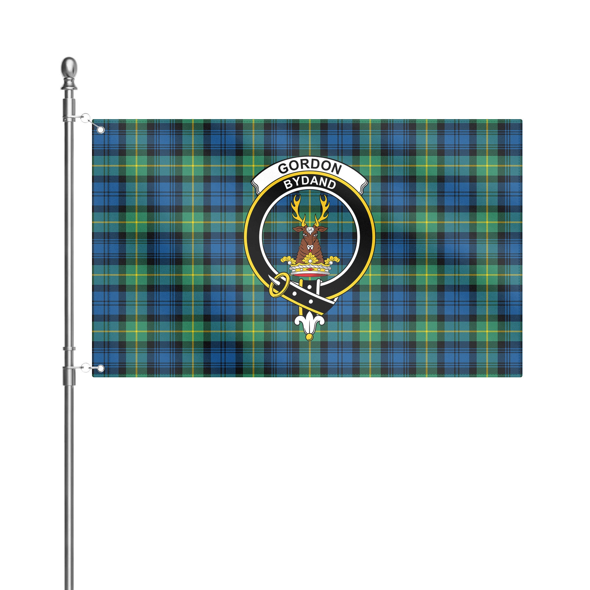 Gordon Ancient Tartan Crest House Flag