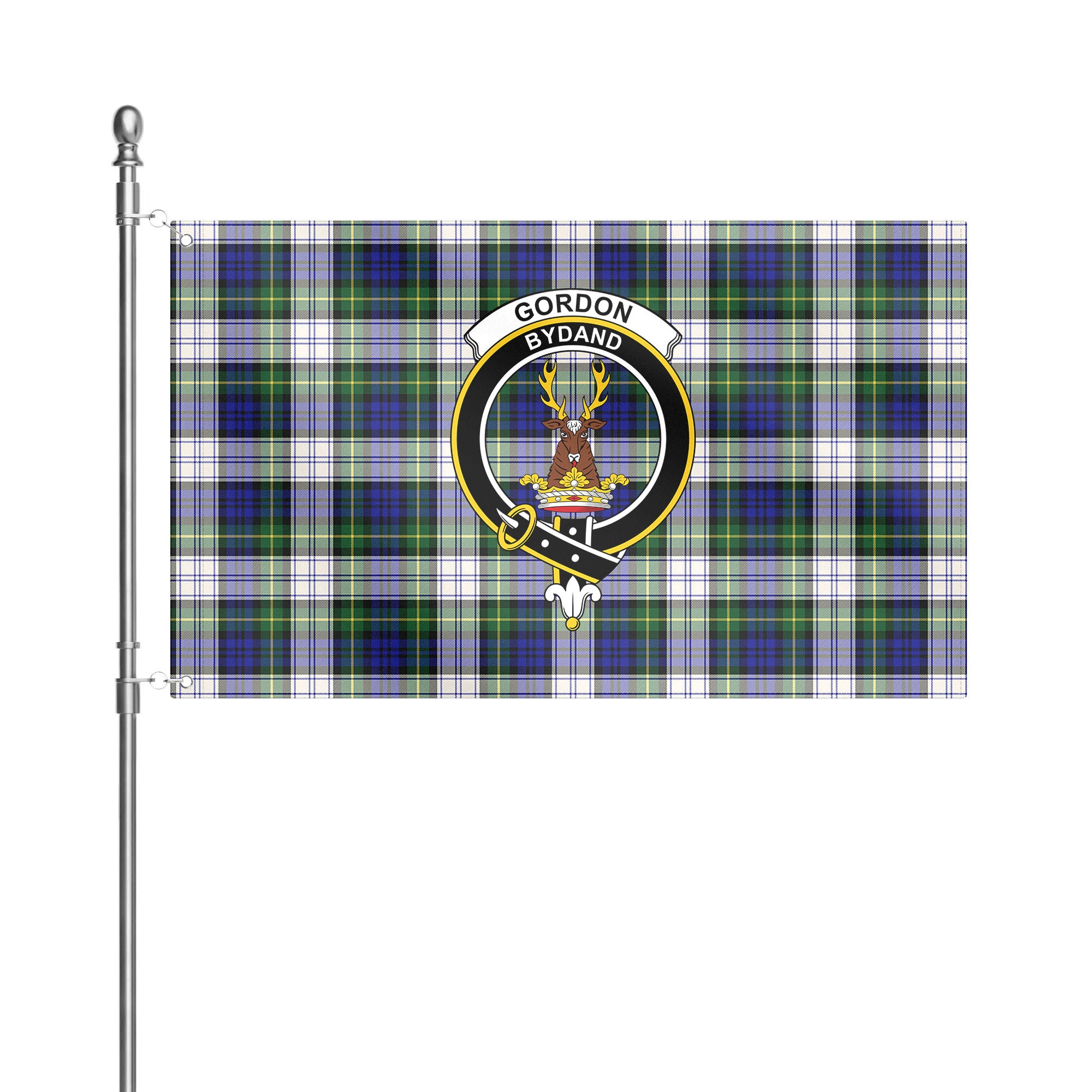 Gordon Dress Modern Tartan Crest House Flag