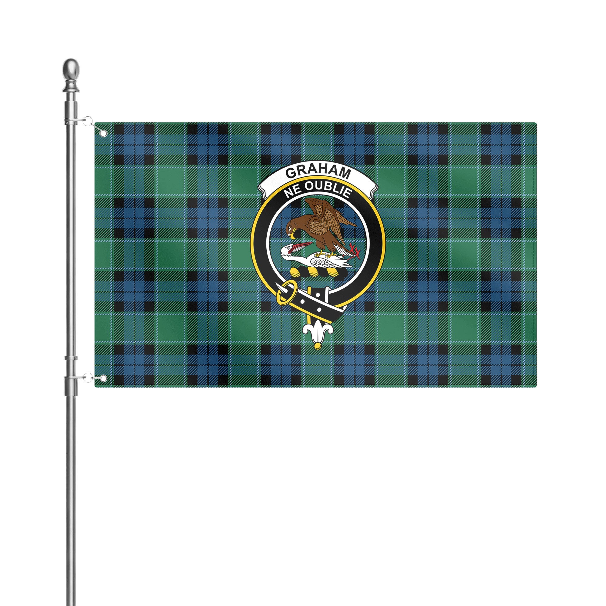 Graham of Menteith Ancient Tartan Crest House Flag