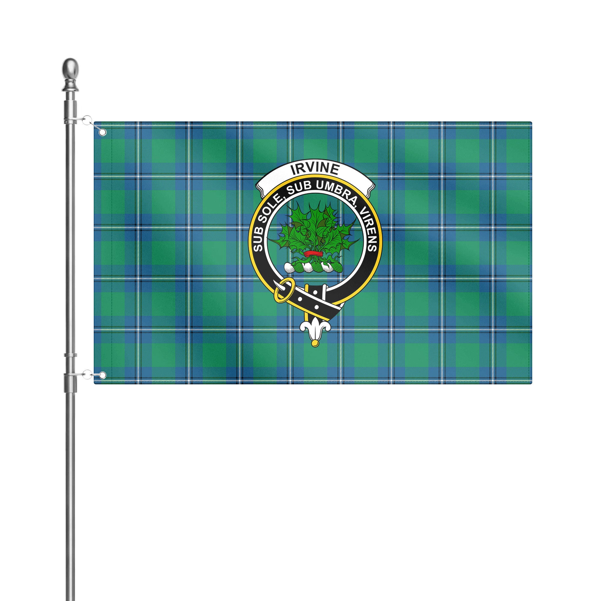Irvine Ancient Tartan Crest House Flag