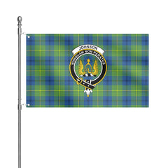 Johnson Ancient Tartan Crest House Flag