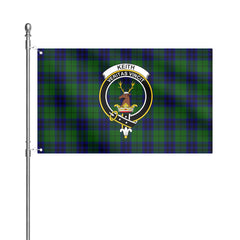 Keith Modern Tartan Crest House Flag