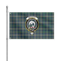 Kennedy Modern Tartan Crest House Flag