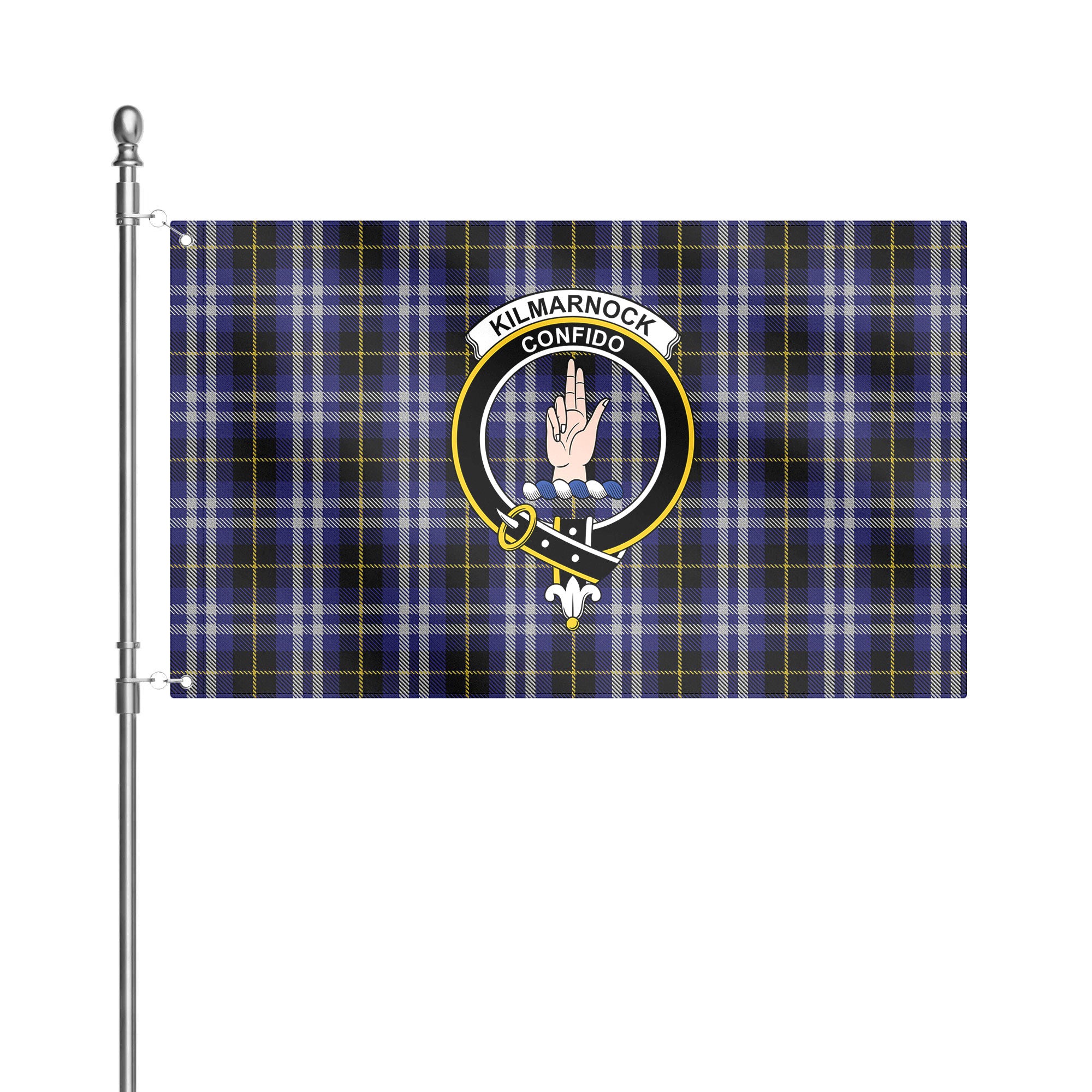 Kilmarnock Tartan Crest House Flag