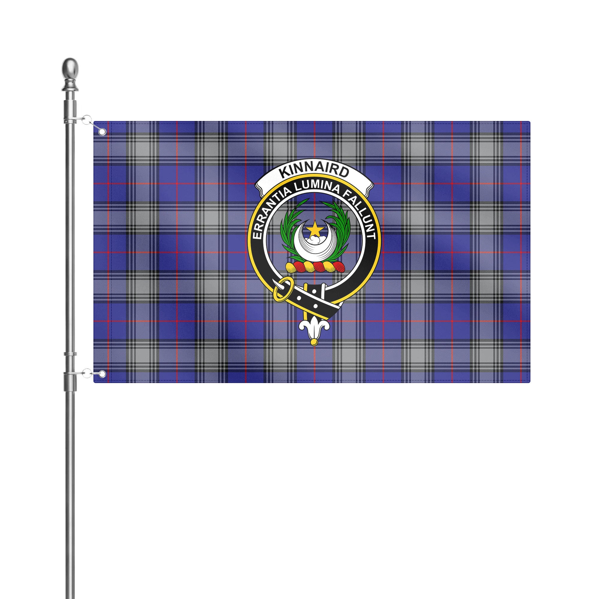 Kinnaird Tartan Crest House Flag