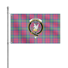 Lindsay Ancient Tartan Crest House Flag