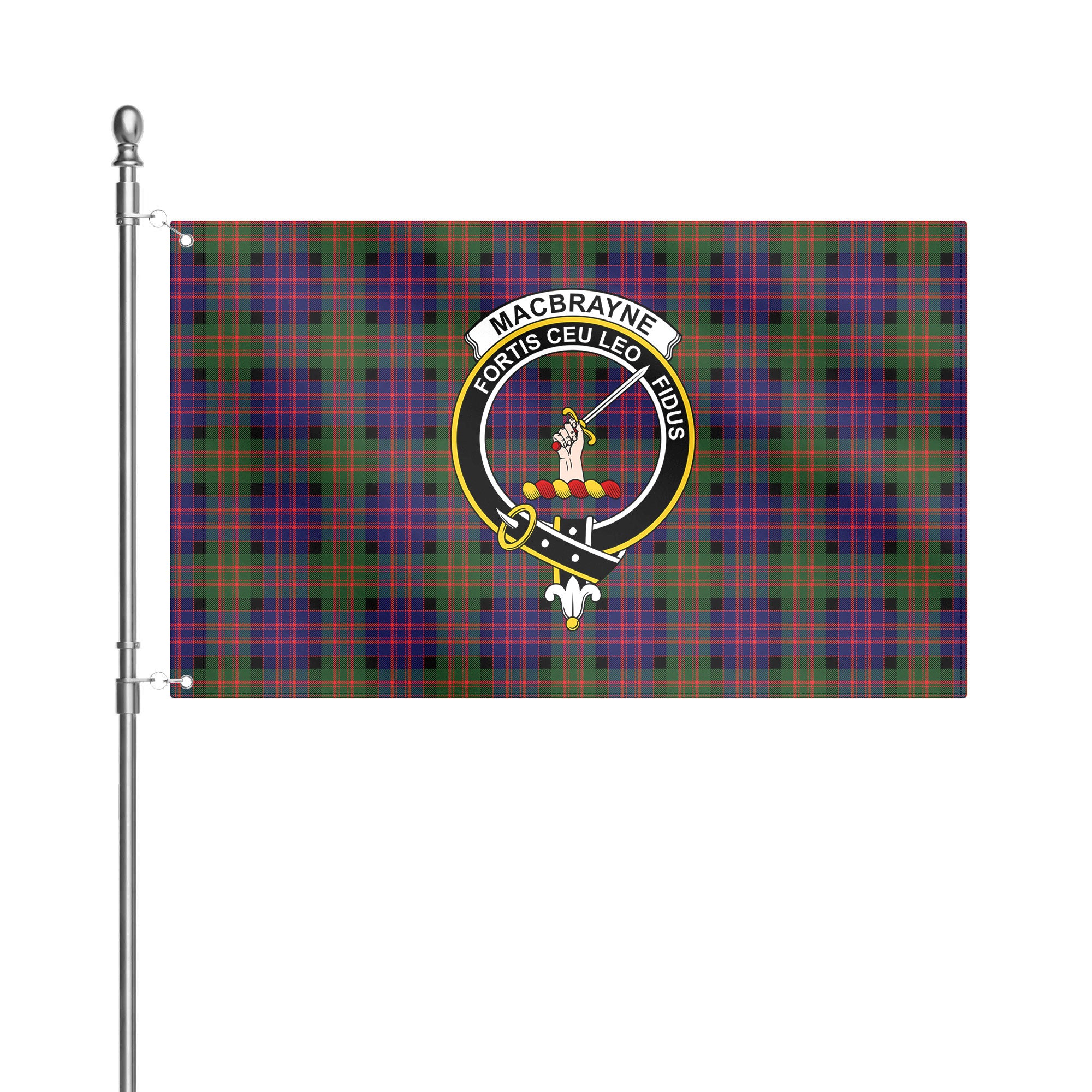 MacBrayne Tartan Crest House Flag