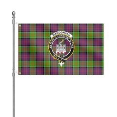 MacDonald (Clan Ranald) Tartan Crest House Flag
