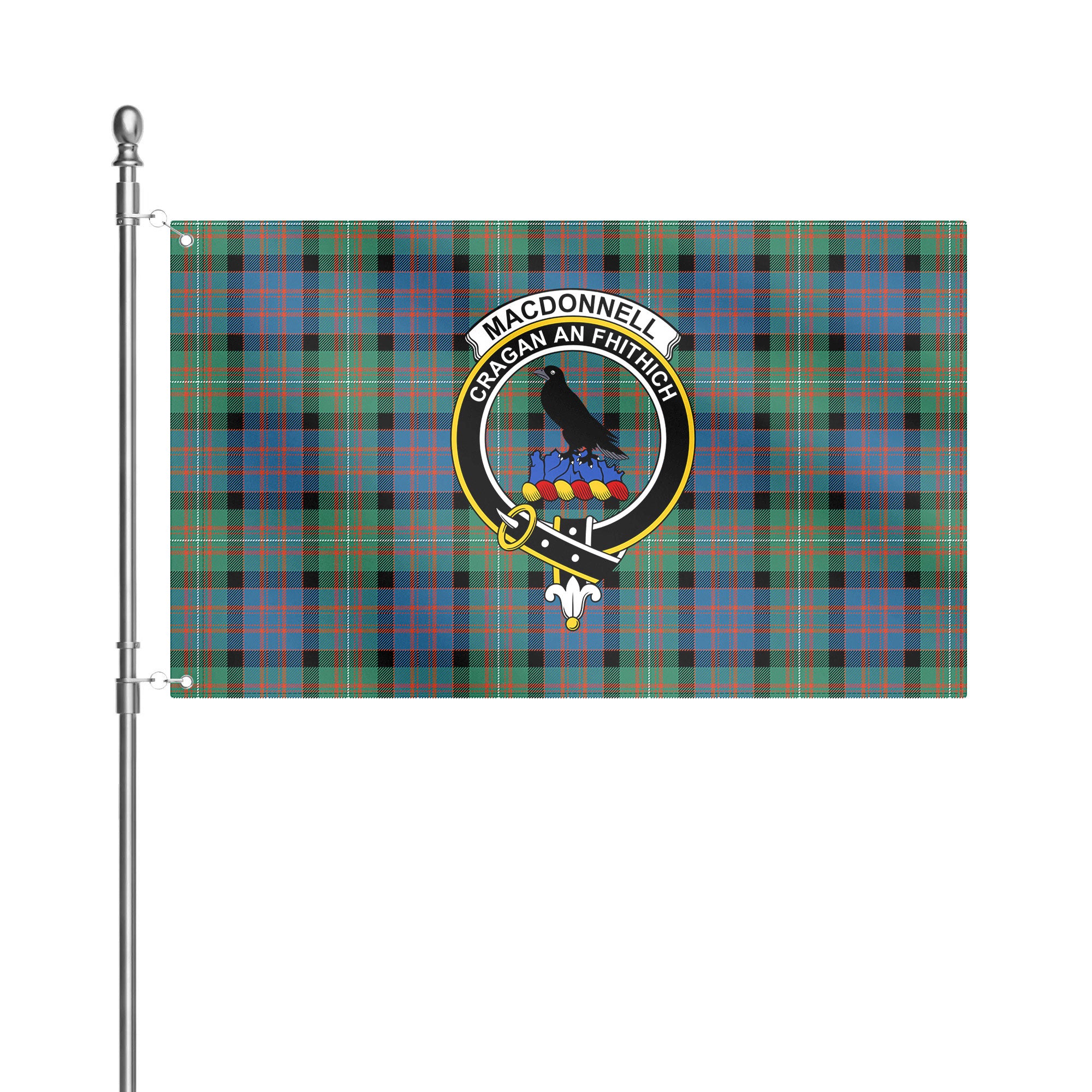 MacDonnell of Glengarry Ancient Tartan Crest House Flag