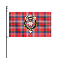 MacFarlane Modern Tartan Crest House Flag