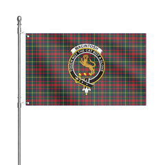 MacIntosh Hunting Modern Tartan Crest House Flag