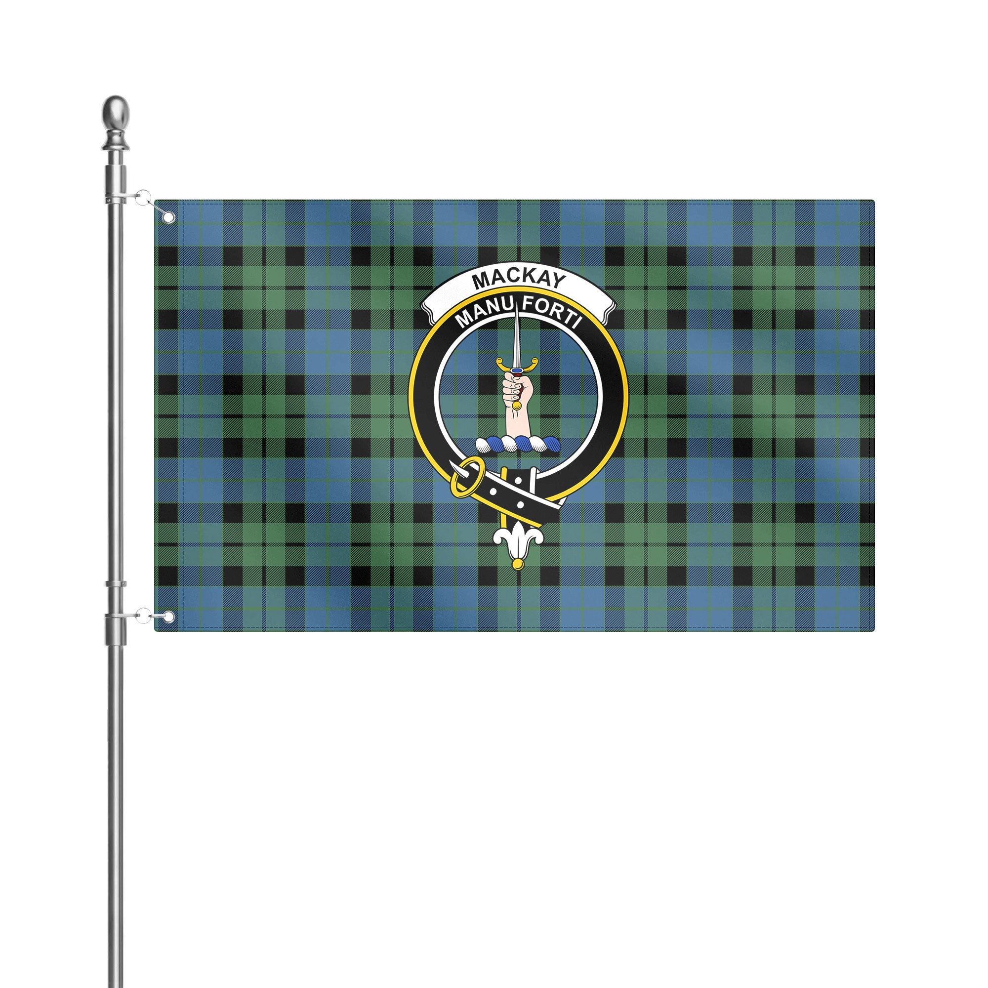 MacKay Ancient Tartan Crest House Flag