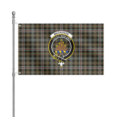 MacKenzie Weathered Tartan Crest House Flag