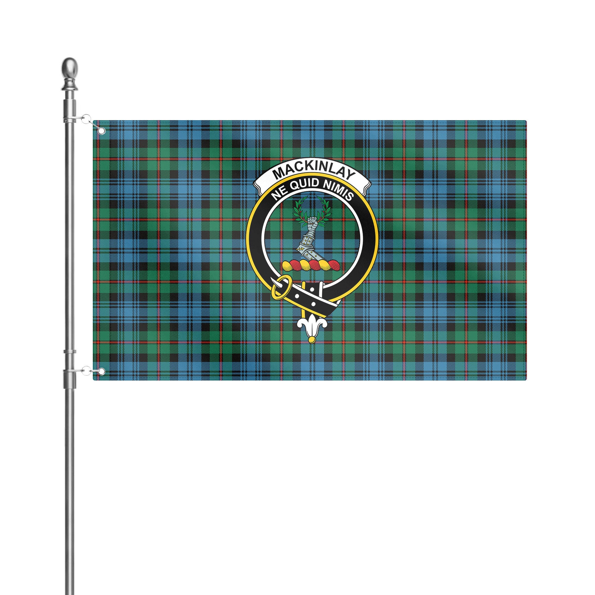 MacKinlay Ancient Tartan Crest House Flag
