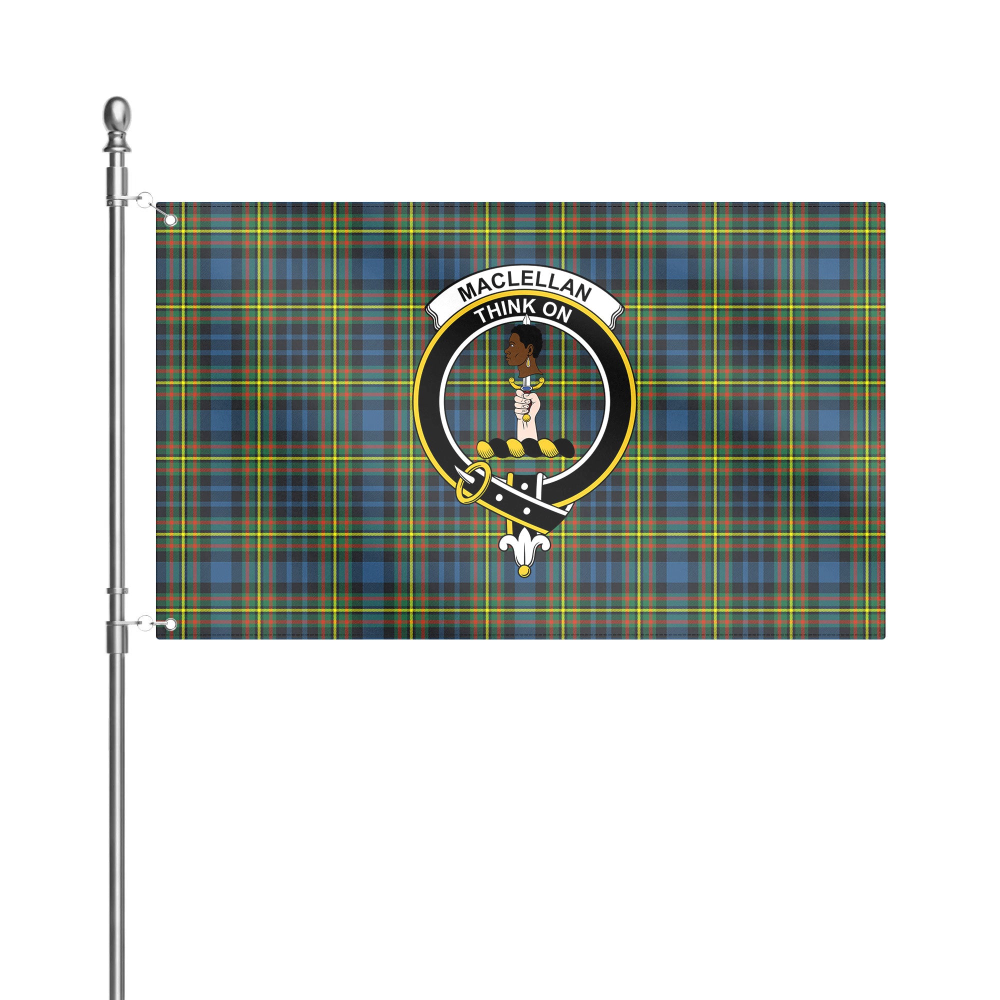 MacLellan Ancient Tartan Crest House Flag