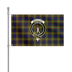 MacLellan Modern Tartan Crest House Flag