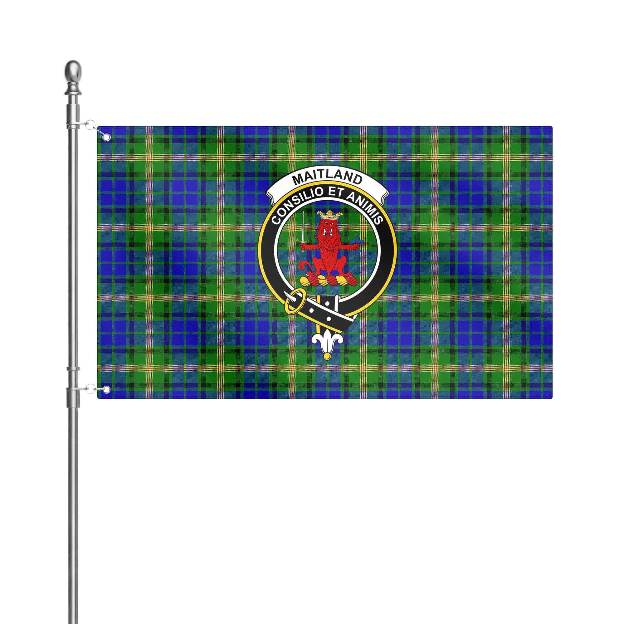 Maitland Tartan Crest House Flag