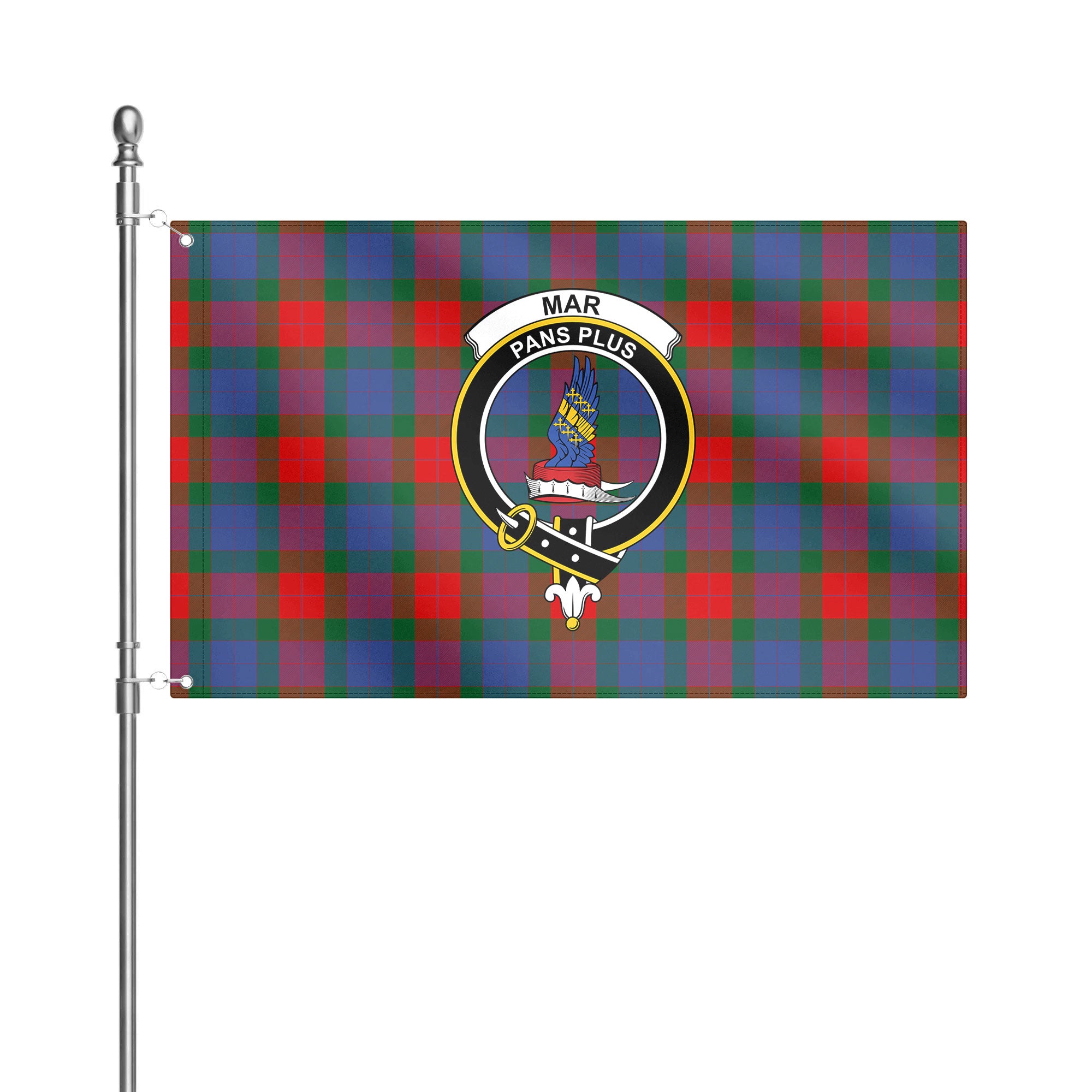 Mar Tartan Crest House Flag