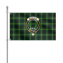 McArthur Modern Tartan Crest House Flag